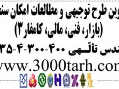 تدوین گزارش توجیهی(عضو کانون مشاوران اعتباری و سرمایه گذاری بانکی)